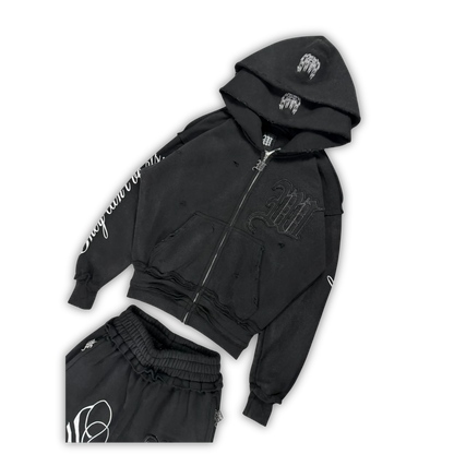 RueNoir® Sweat à Capuche Burnout
