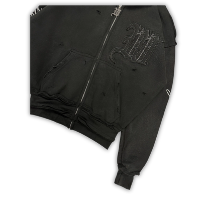RueNoir® Sweat à Capuche Burnout