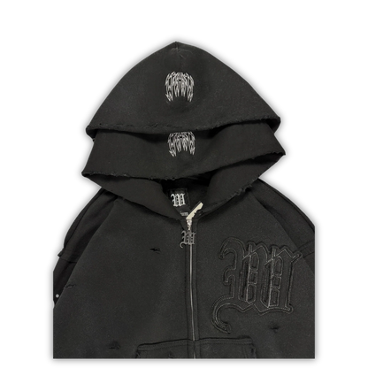 RueNoir® Sweat à Capuche Burnout